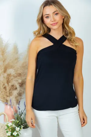 Sleeveless Halter Neck Top