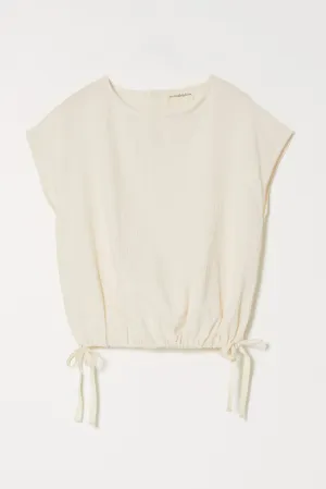 SLIP ON BLOUSE CAP SLEEVE