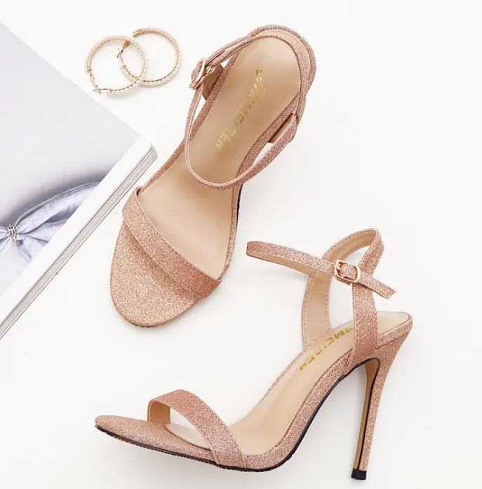 Small Size One Strap Heels For Women DS61