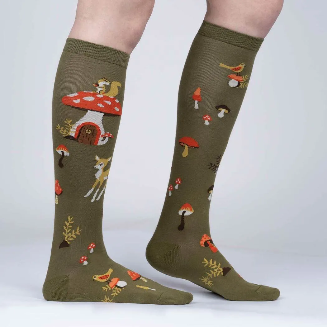 Sock It To Me Shroom and Board Knee High Socks