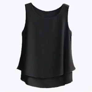 Solid Color Chiffon Blouse
