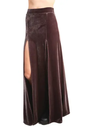 South Castles Roma Velvet Maxi Skirt
