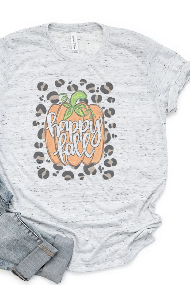 Spots Happy Fall Pumpkin Unisex Short Sleeve Tee