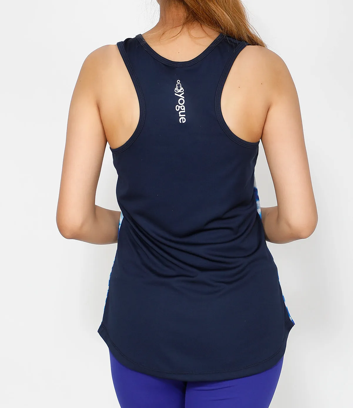 Stamp Blue Cotton Tank