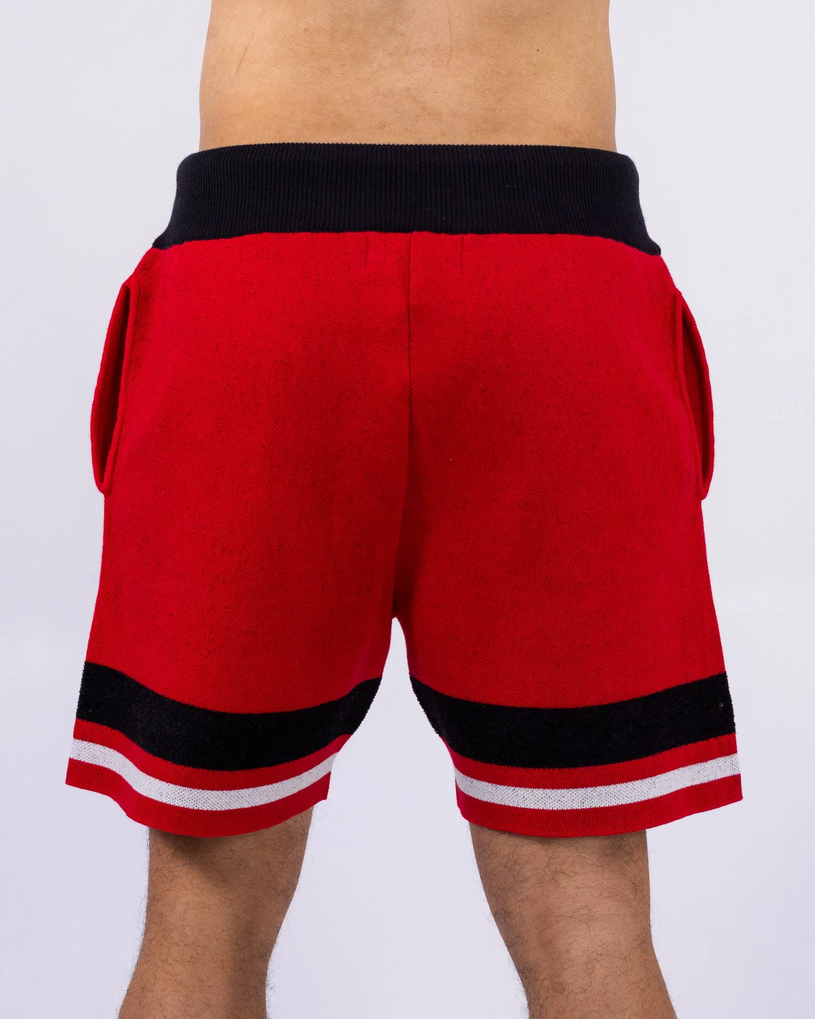 Star Varsity Men's Red Knit Shorts