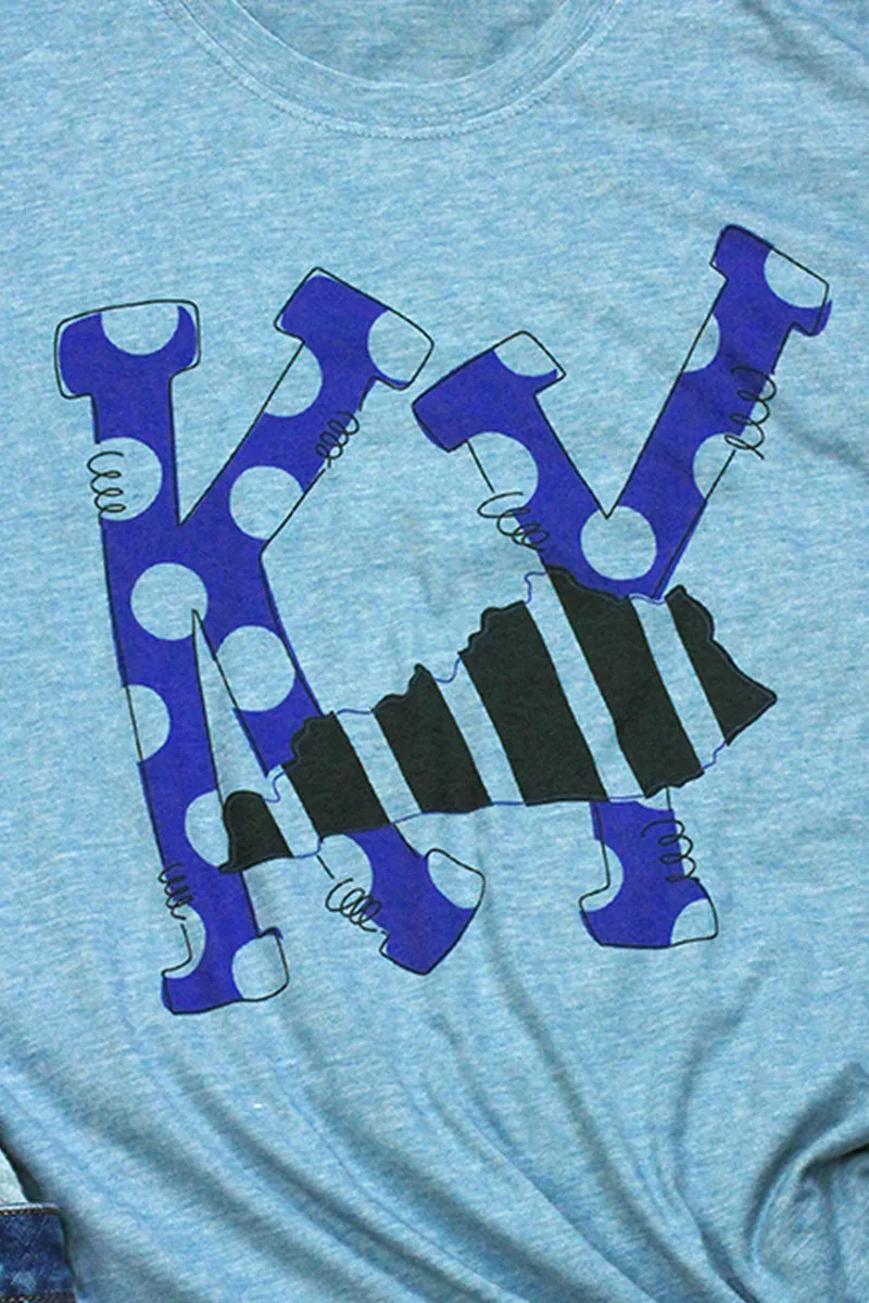 State Kentucky Letters Poly/Cotton Tee