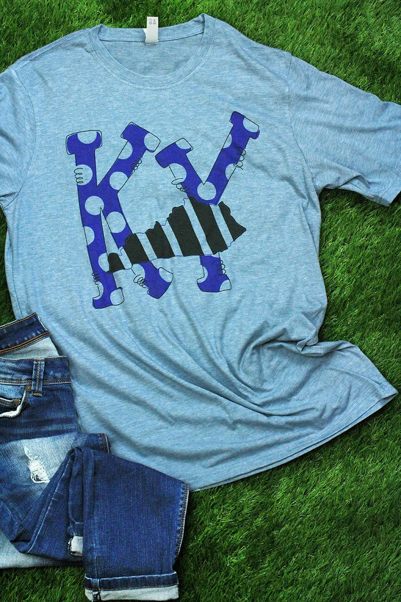 State Kentucky Letters Poly/Cotton Tee