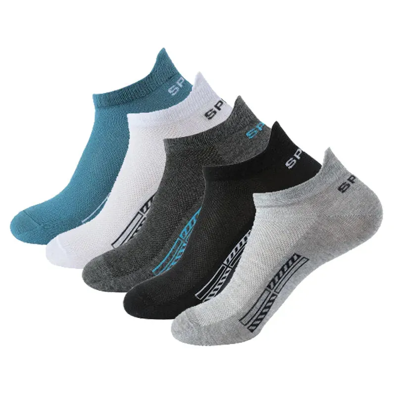 Stay Cool and Comfortable: 5 Pairs of High-Quality Cotton Short Socks for Men and Women