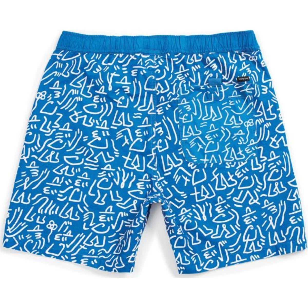 Steady Elastic Waistband Short - Navy/Green