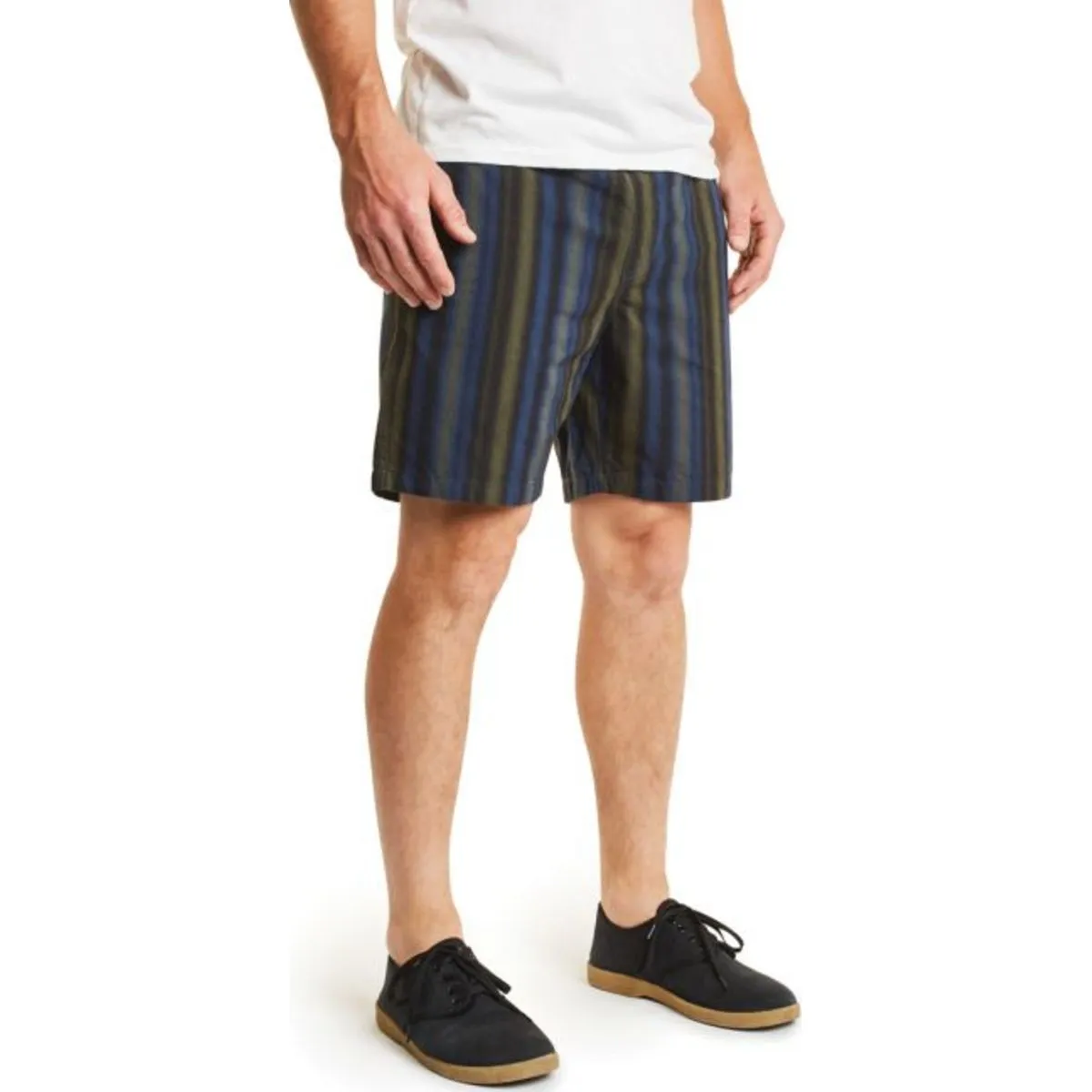 Steady Elastic Waistband Short - Navy/Green