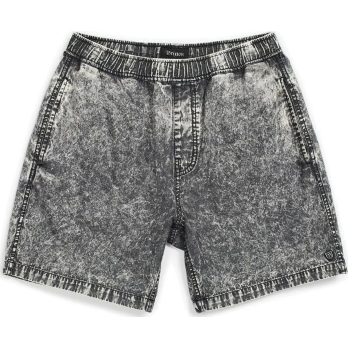 Steady Elastic Waistband Short - Navy/Green