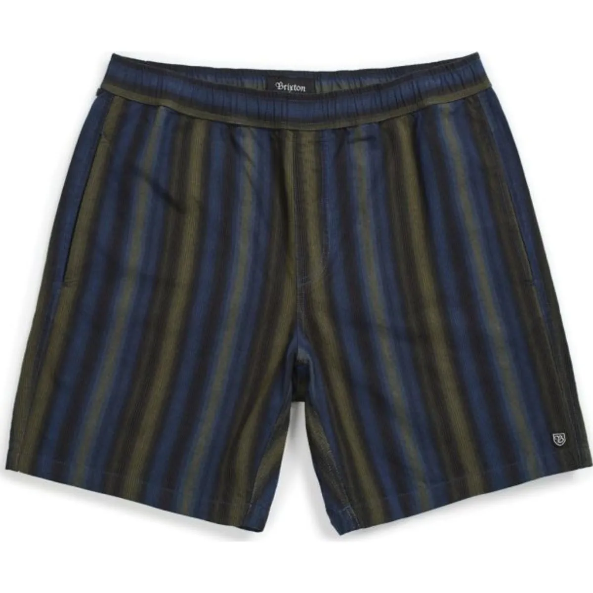 Steady Elastic Waistband Short - Navy/Green