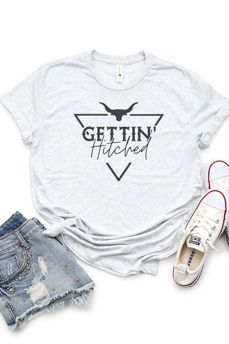 Steer Getting Hitched Tri-Blend Crew Tee