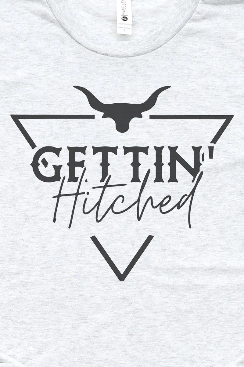 Steer Getting Hitched Tri-Blend Crew Tee