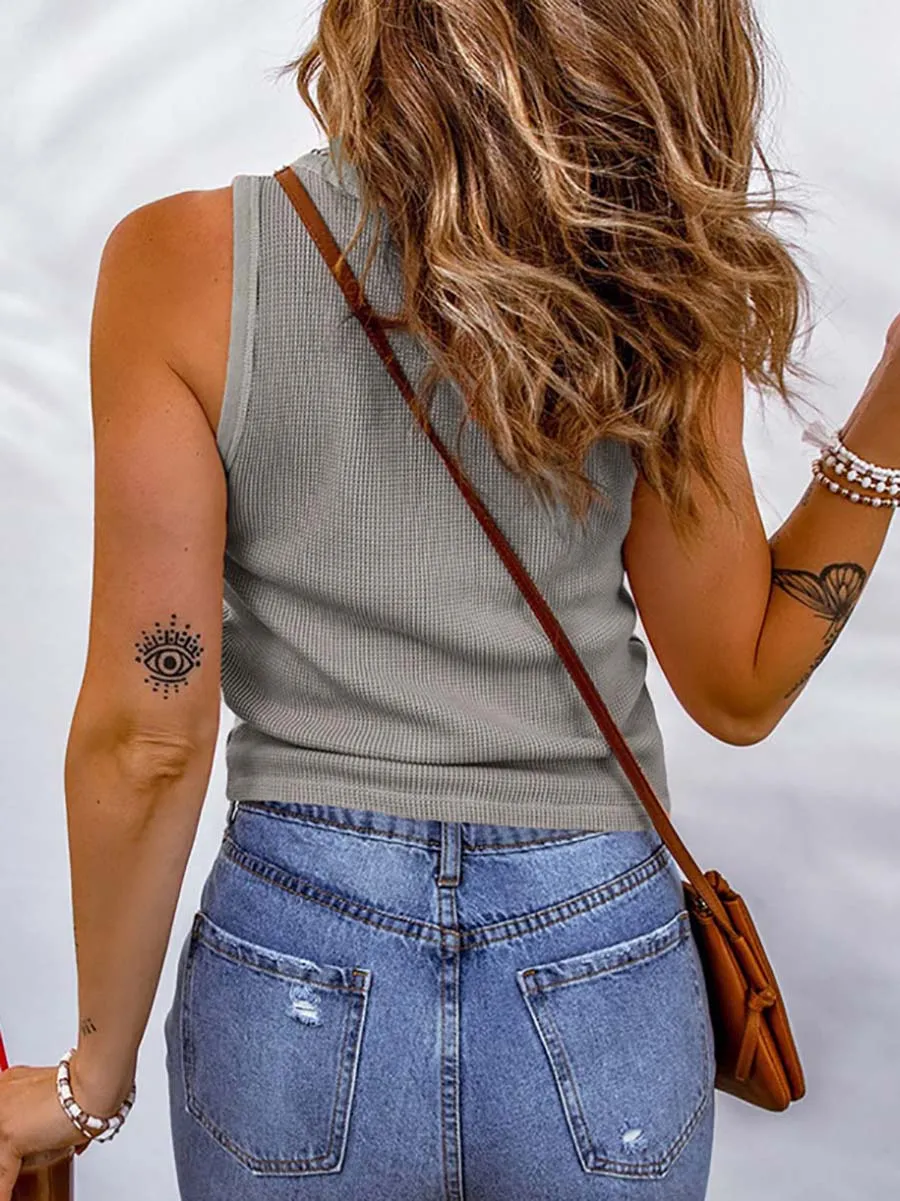 Stunncal Solid Color Comfortable Casual Vest
