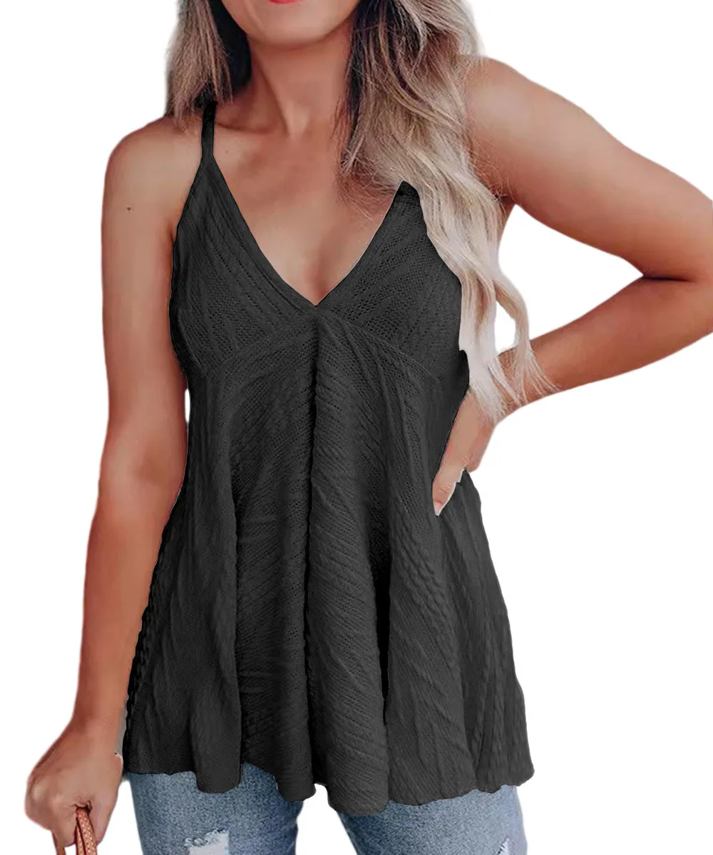 Stunncal V-Neck Casual Woolen T-Shirt(6 colors)
