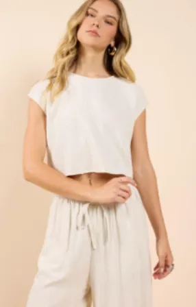 Sugarloaf Sleeveless Linen Top