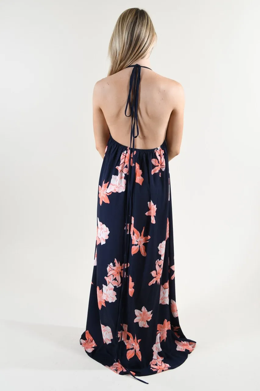 Sultry Summer Maxi Dress ~ Navy