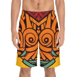Summer Board Shorts, Outdoor Leisure Clothing, Seaside Fashion, Active Beachwear, Men's Swim Trunks, Watersports Shorts.