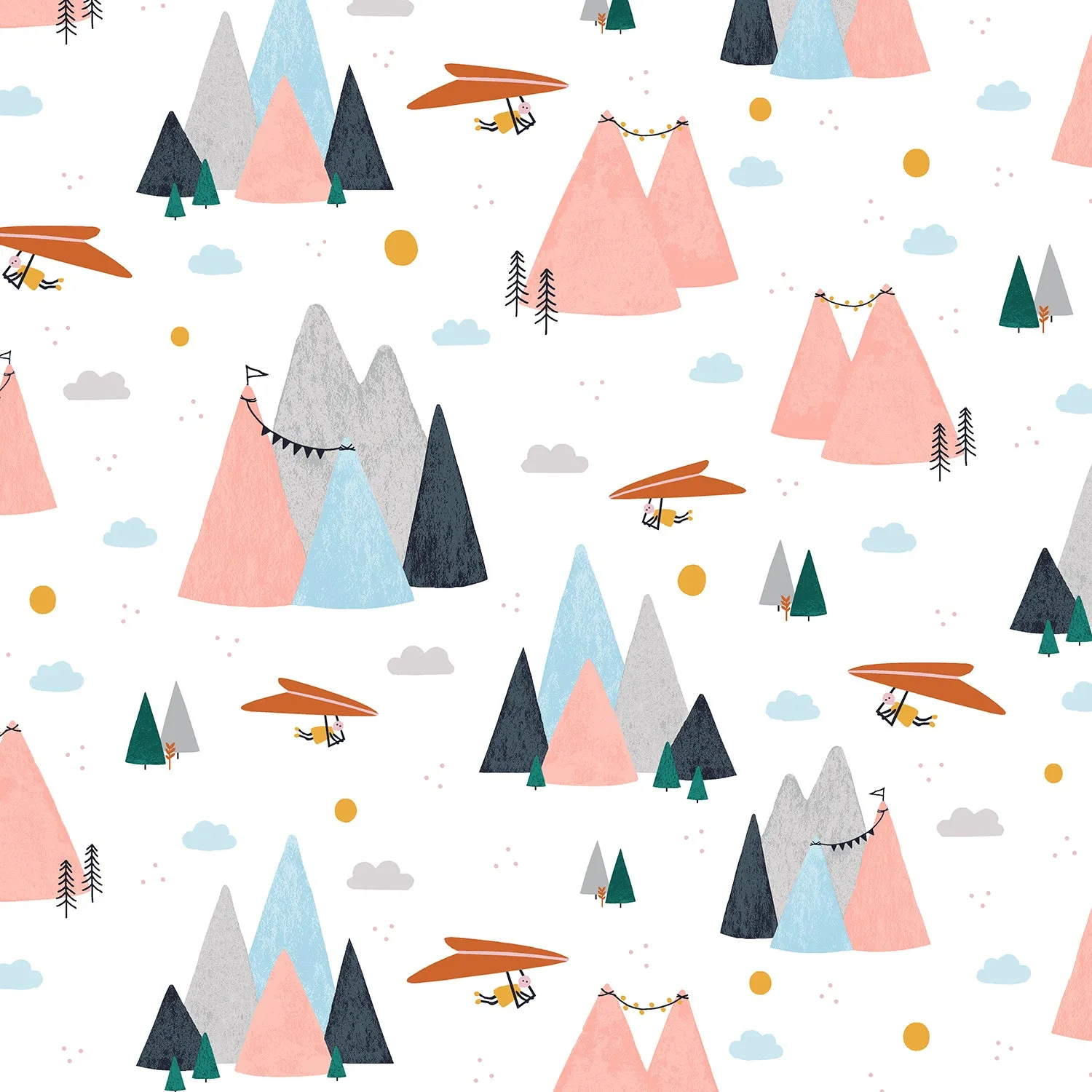 Summer Skies Mountain Skies in Blush by Aljit Emmens