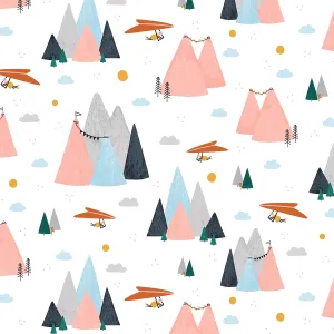 Summer Skies Mountain Skies in Blush by Aljit Emmens