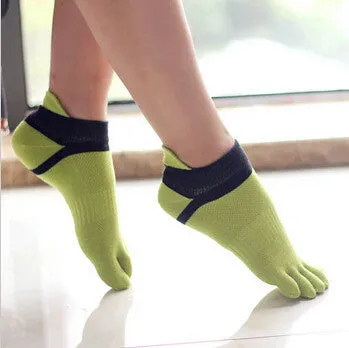 Summer Womens Socks Cotton Meias Five Finger Socks Casual Toe Socks Breathable Calcetines Ankle Socks 8 Colors