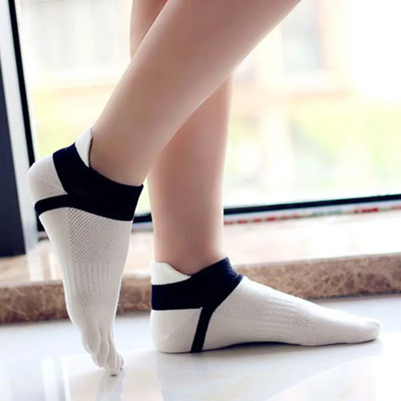 Summer Womens Socks Cotton Meias Five Finger Socks Casual Toe Socks Breathable Calcetines Ankle Socks 8 Colors
