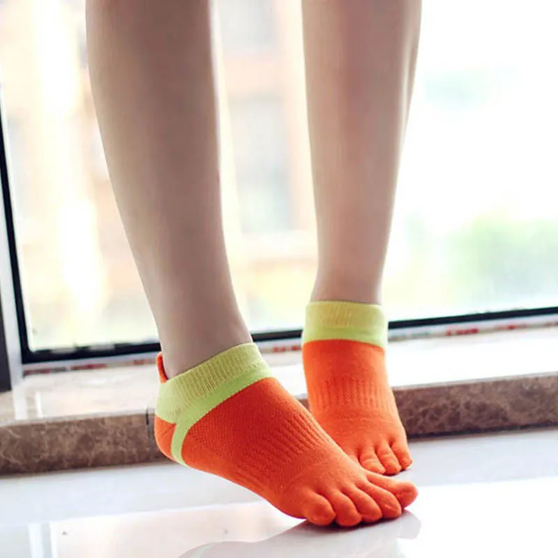 Summer Womens Socks Cotton Meias Five Finger Socks Casual Toe Socks Breathable Calcetines Ankle Socks 8 Colors
