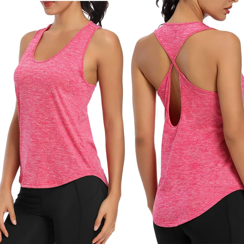 Summer Womens Sports Back Running Vest