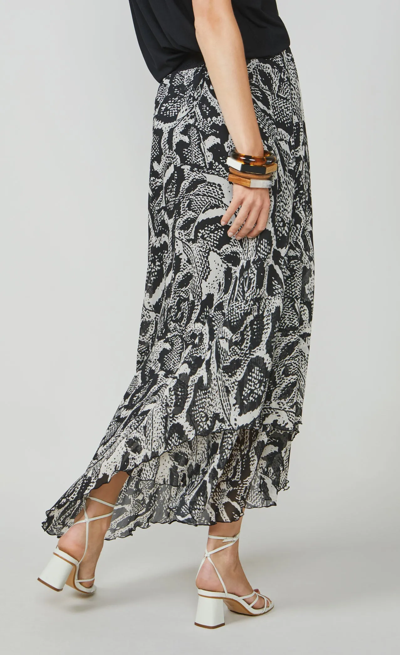 Summum Printed Maxi Skirt