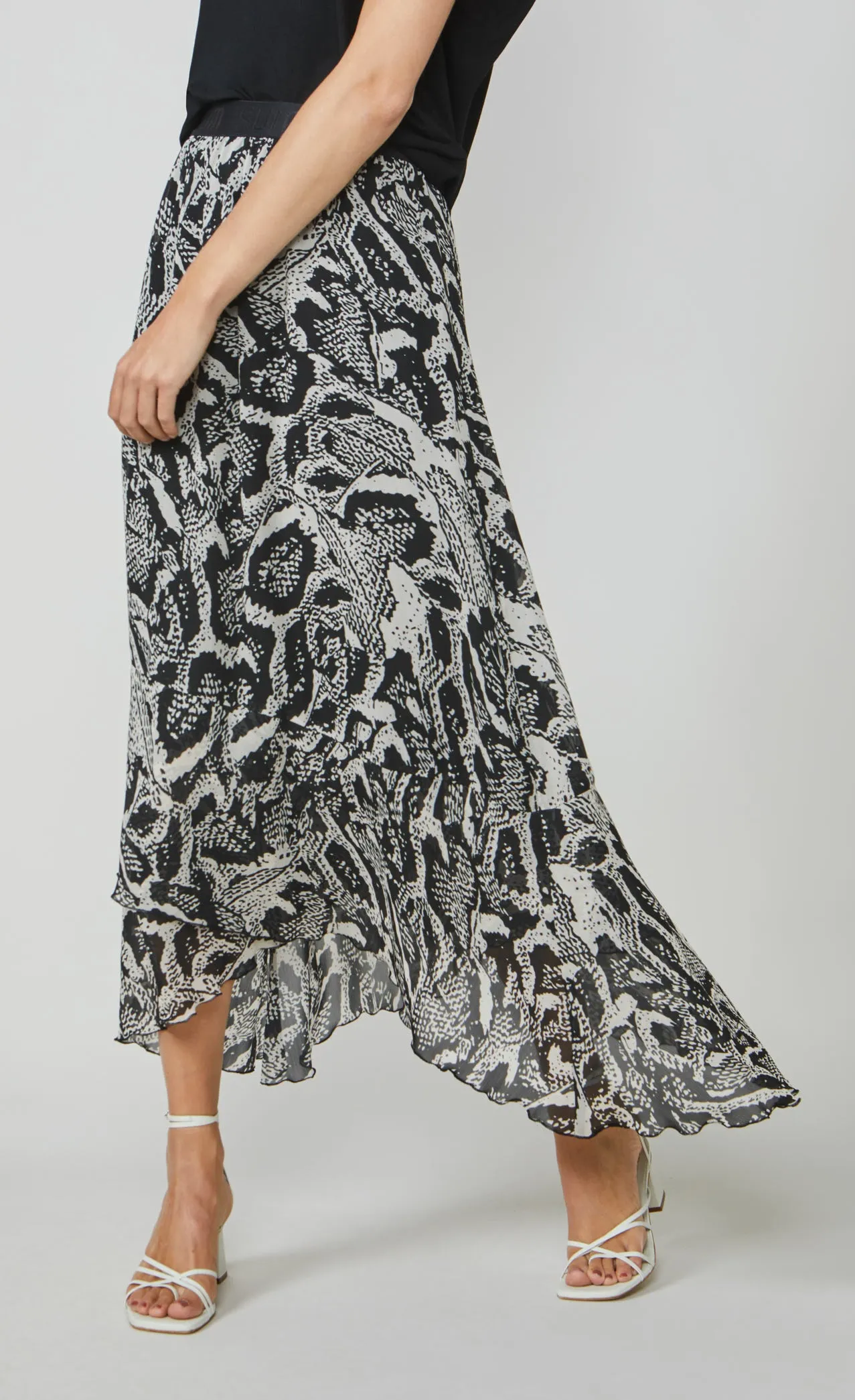 Summum Printed Maxi Skirt