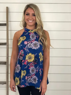 Sunflower Halter Blouse