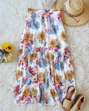 Sunflower Maxi Skirt