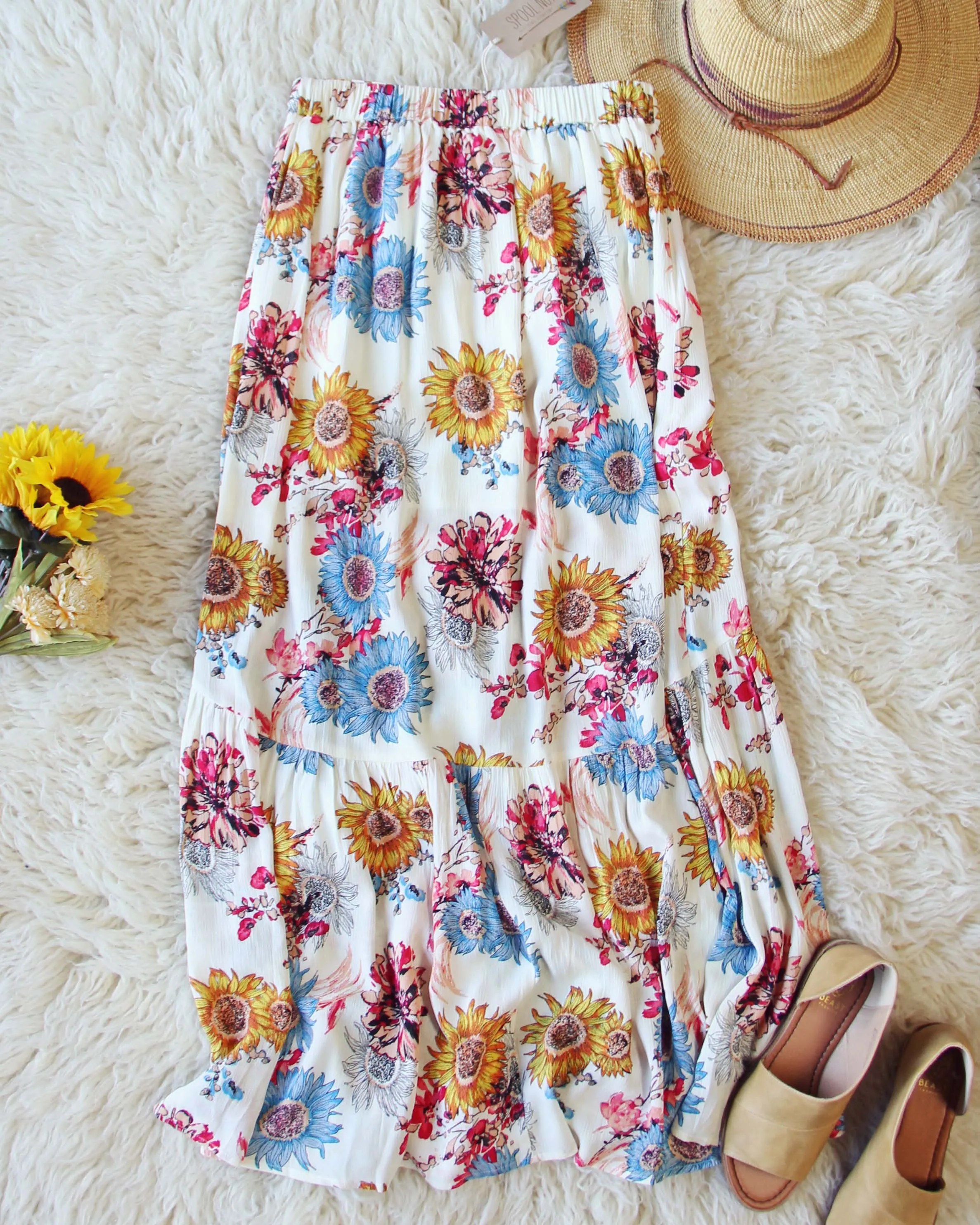 Sunflower Maxi Skirt