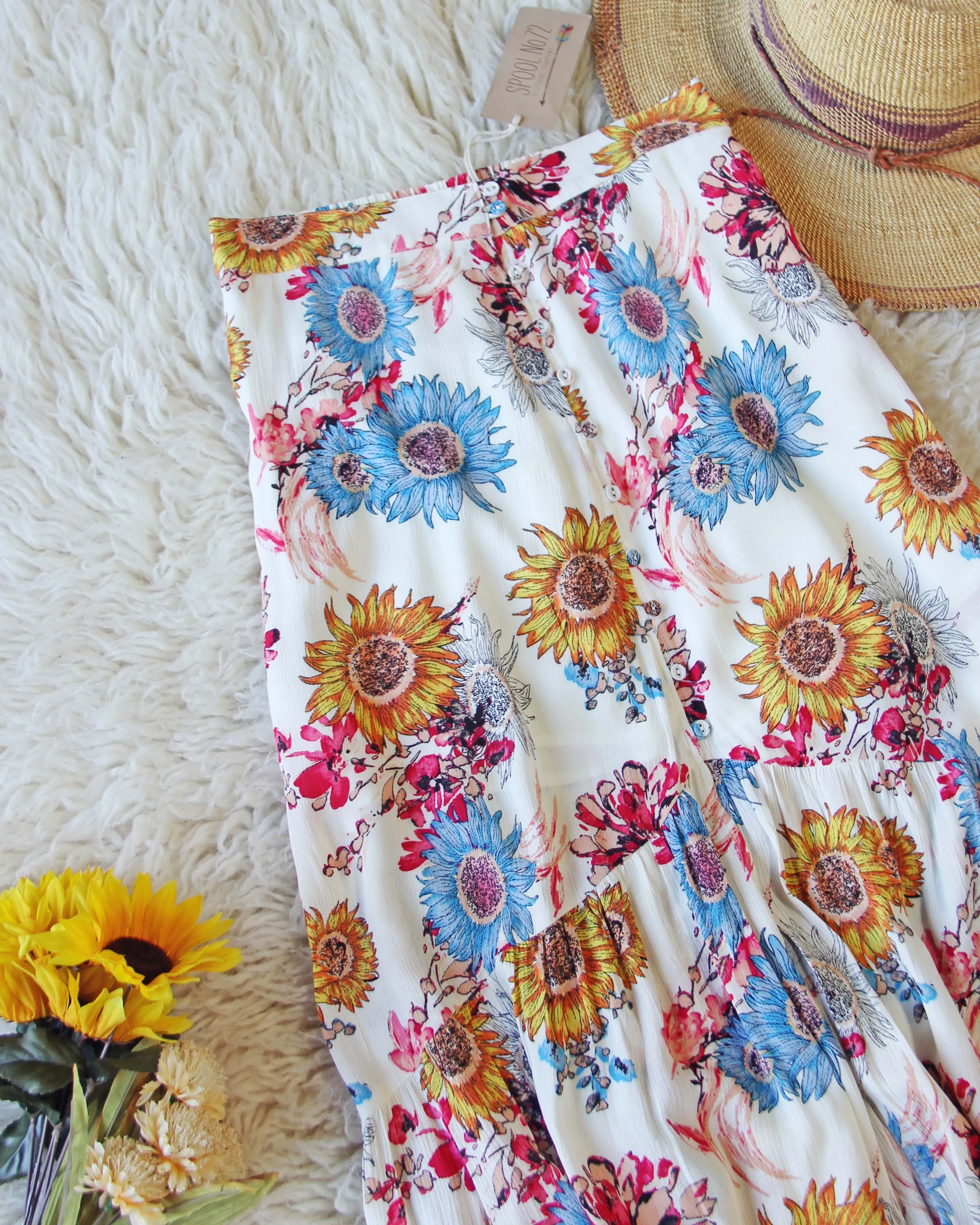 Sunflower Maxi Skirt