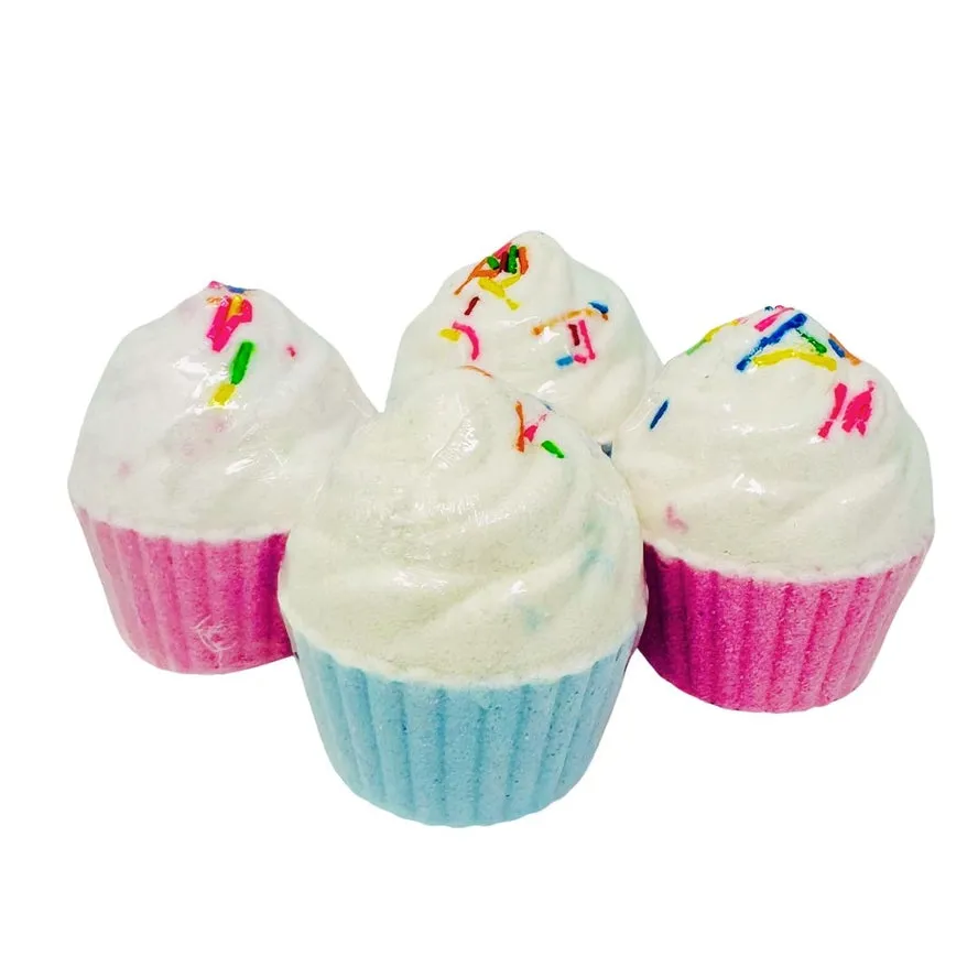Sunshine & Glitter Cupcakes Bath Bomb Gift Set (4pc)