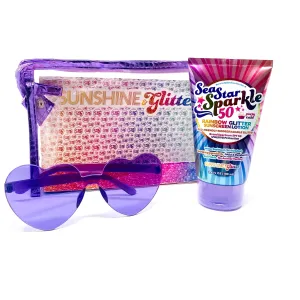 Sunshine & Glitter Rainbow Party Cake Travel Ready Gift Set