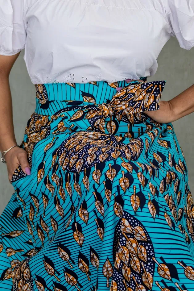 Surulere Maxi Skirt with front tie