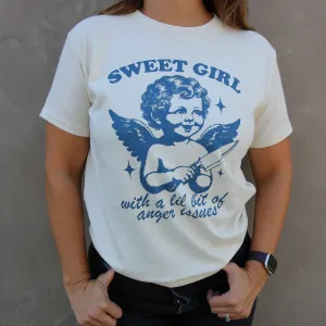 Sweet Girl w/ Anger Issues BabyTee Shirt