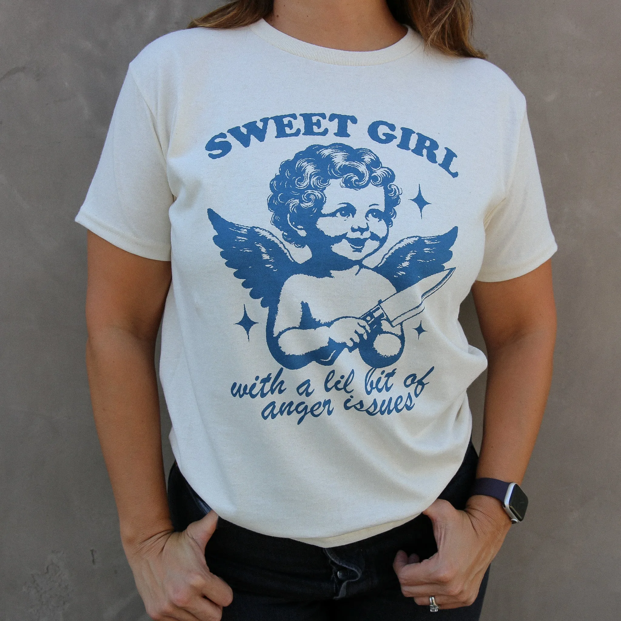 Sweet Girl w/ Anger Issues BabyTee Shirt