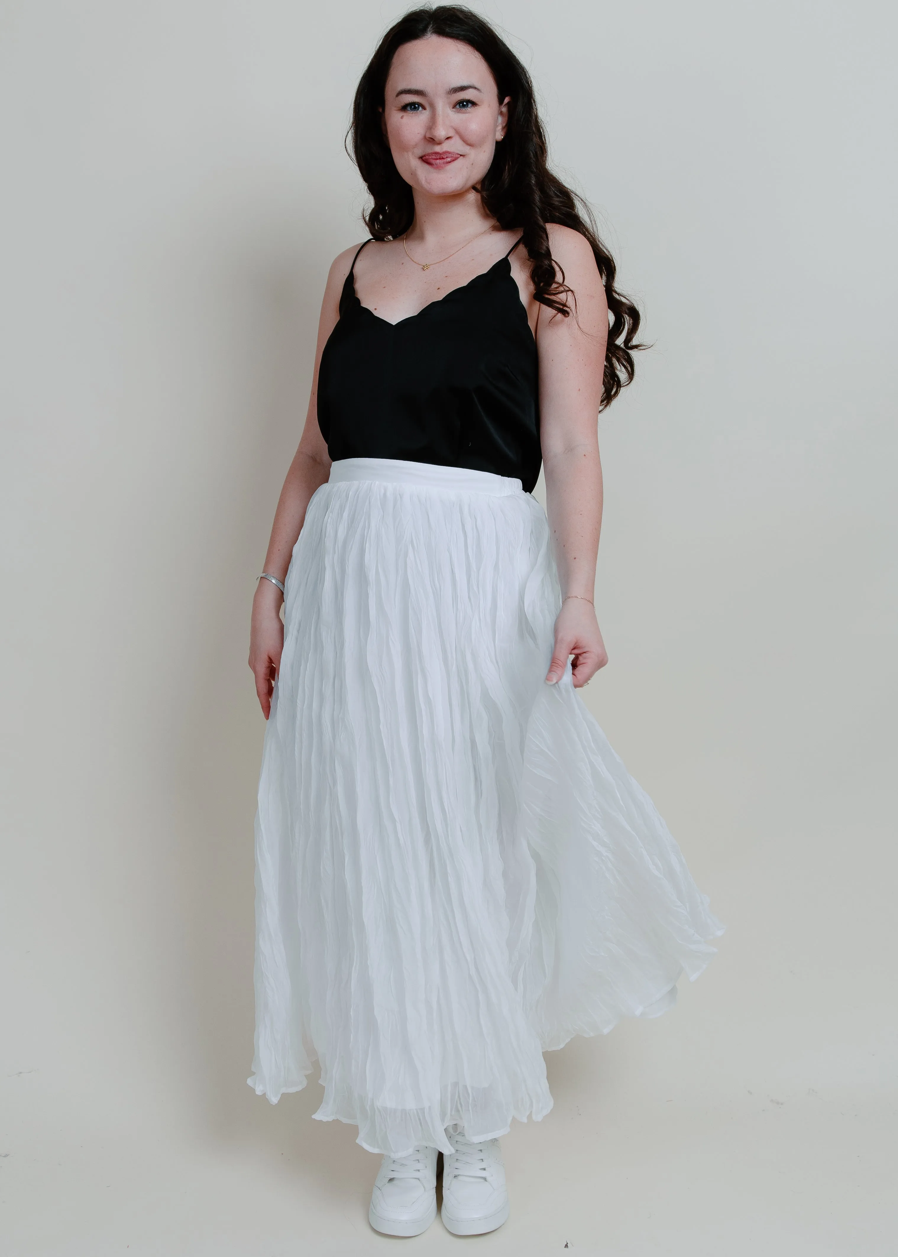 Sweet On You Maxi Skirt - White