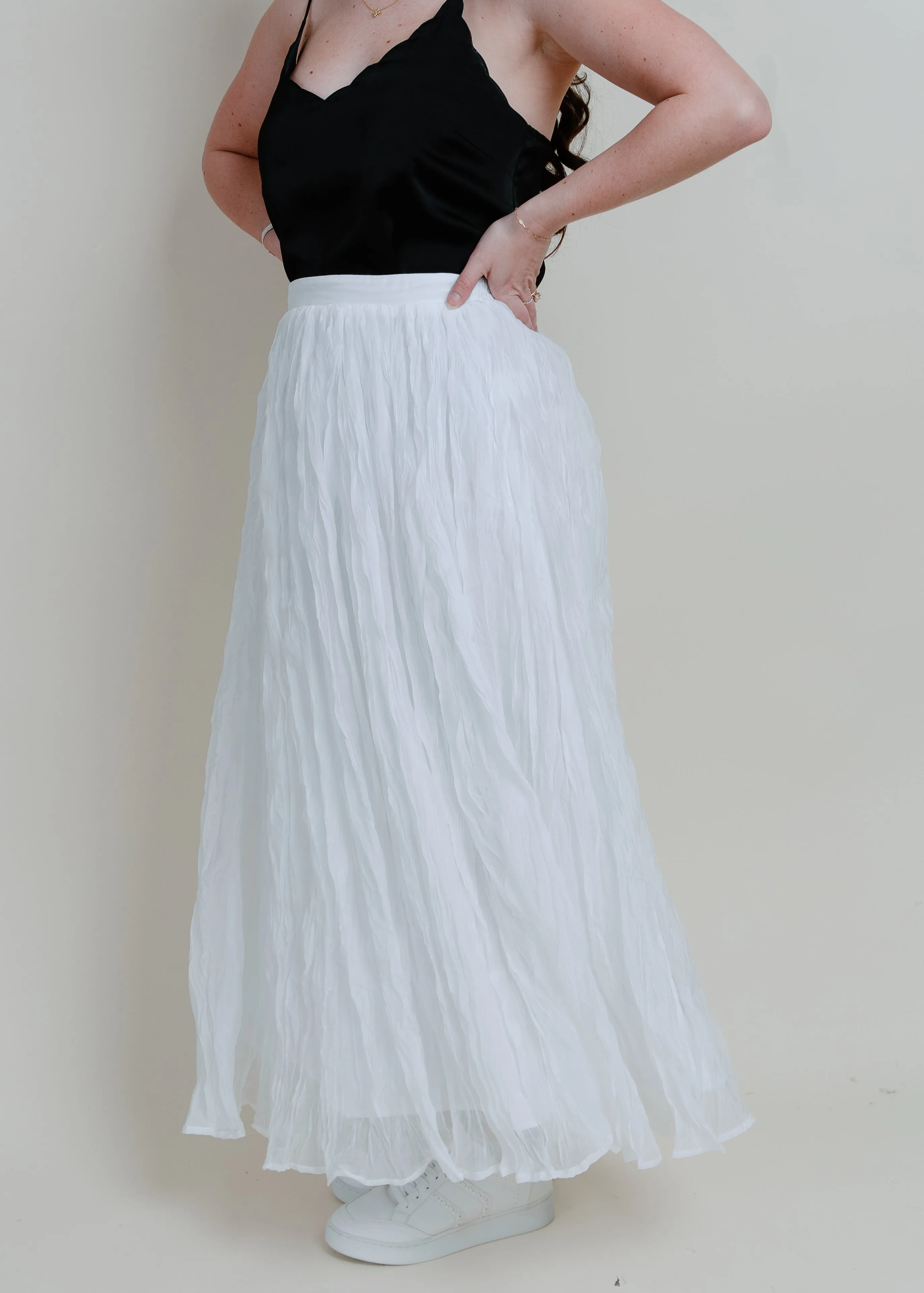 Sweet On You Maxi Skirt - White