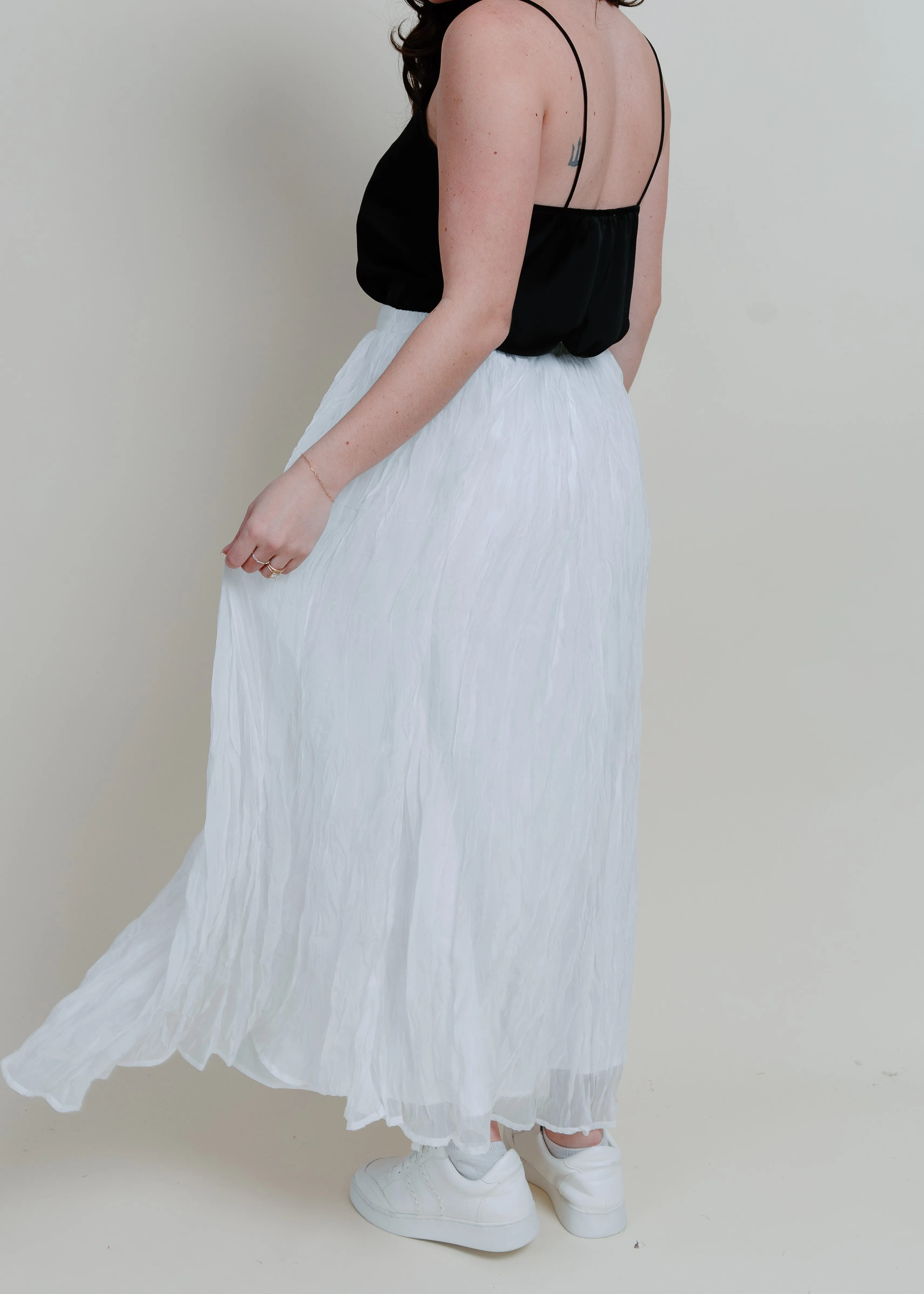 Sweet On You Maxi Skirt - White