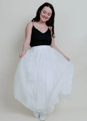 Sweet On You Maxi Skirt - White