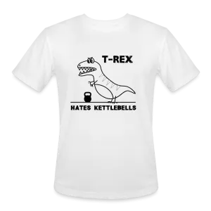T-Rex Hates Kettlebells Moisture-Wick T-Shirt