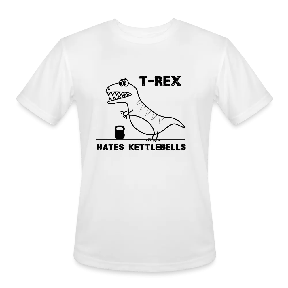 T-Rex Hates Kettlebells Moisture-Wick T-Shirt
