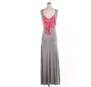 T Shirt Maxi dress with Bow