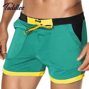 Taddlee Brand Man Men's Swimwear Swim Beach Board shorts swim trunks Swimsuits Bathing Suits Men Swimming Boxer Surf Wear Gay