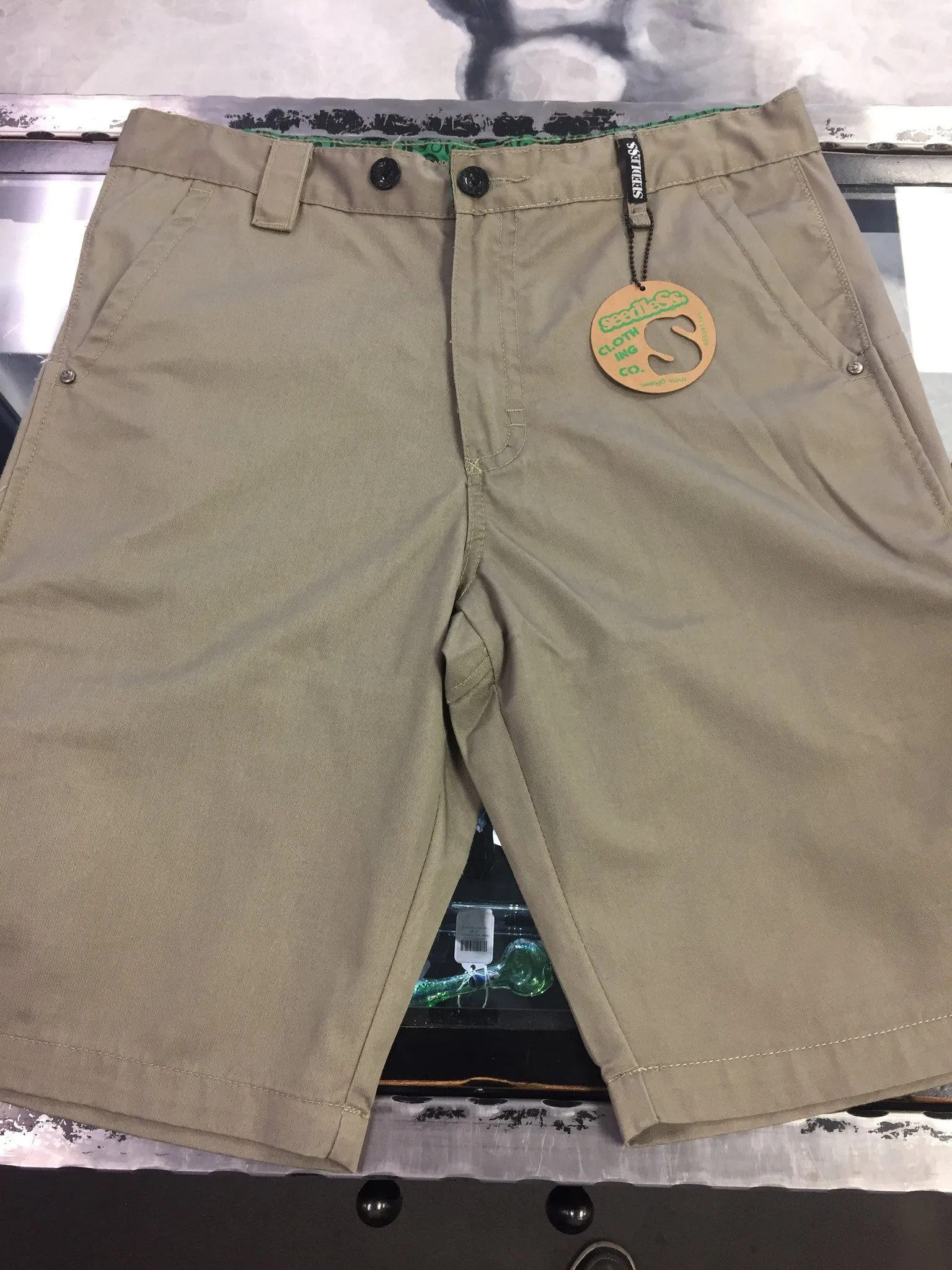 Tan Shorts by Kindtray and Seedless