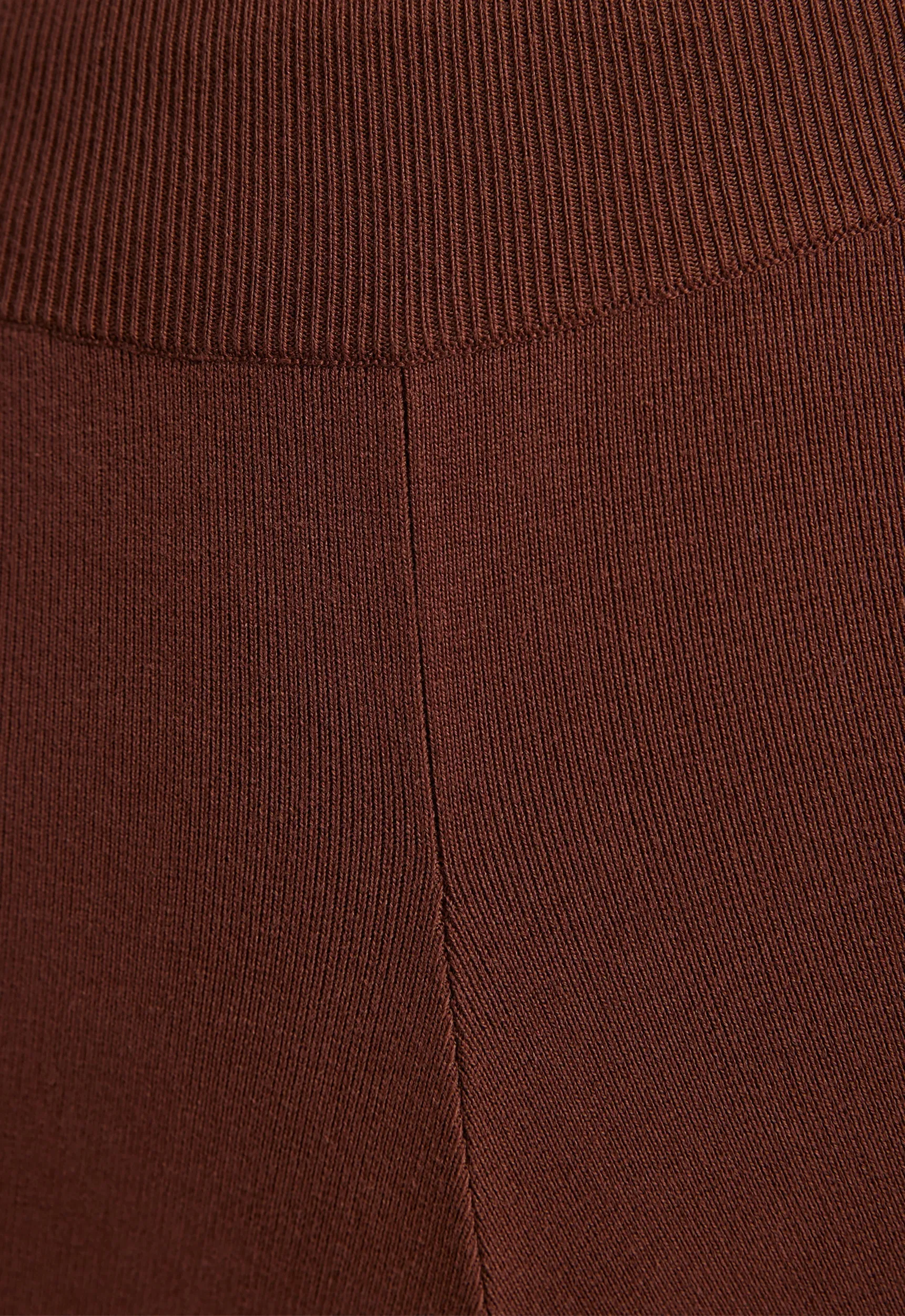 Tech Ribbed Cotton Short - Leather